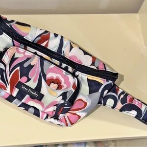 Vera Bradley Navy, Pink & White Floral Belt Bag